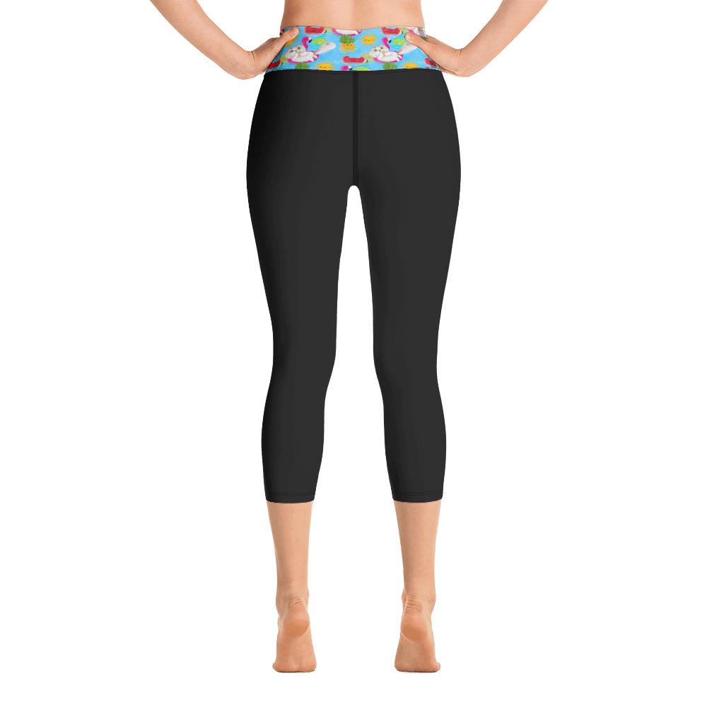 Spinning Tea Cups Womens Ladies Yoga Capri Cropped Leggings All-over Print  inspired by Disney World Disneyland Mad Tea Party XS to XL -  Sweden
